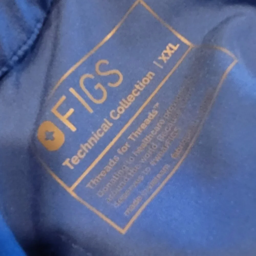 Figs Scrub Pants Blue Technical Collection TM3001 Mens XXL Pockets